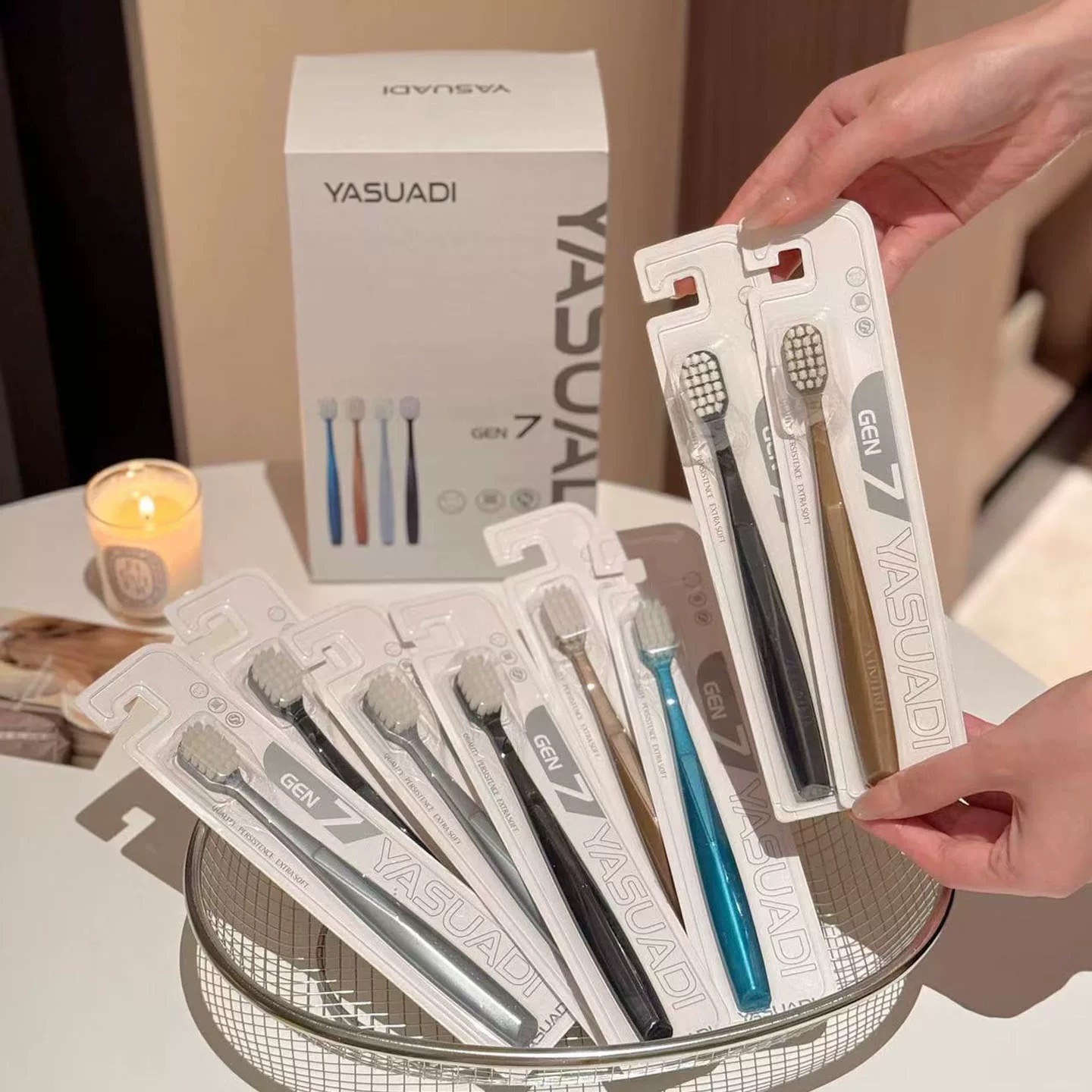 8885软毛宽头护龈牙刷深层清洁适合成年人家庭使用