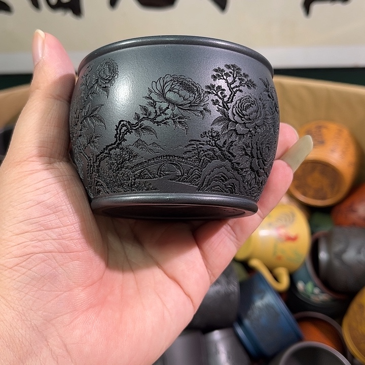 茶杯紫砂全手工紫砂主人杯