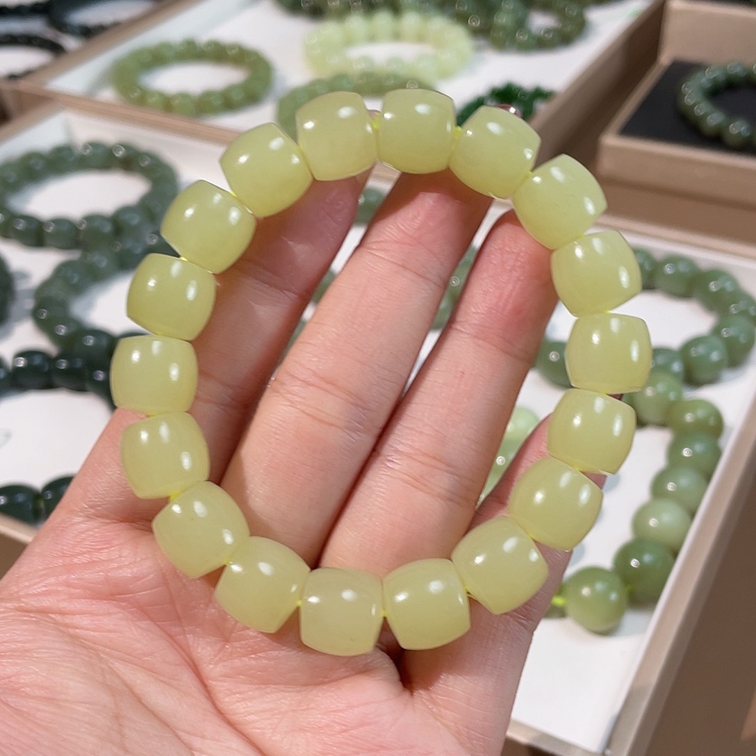 和田玉手链未镶嵌若羌 12