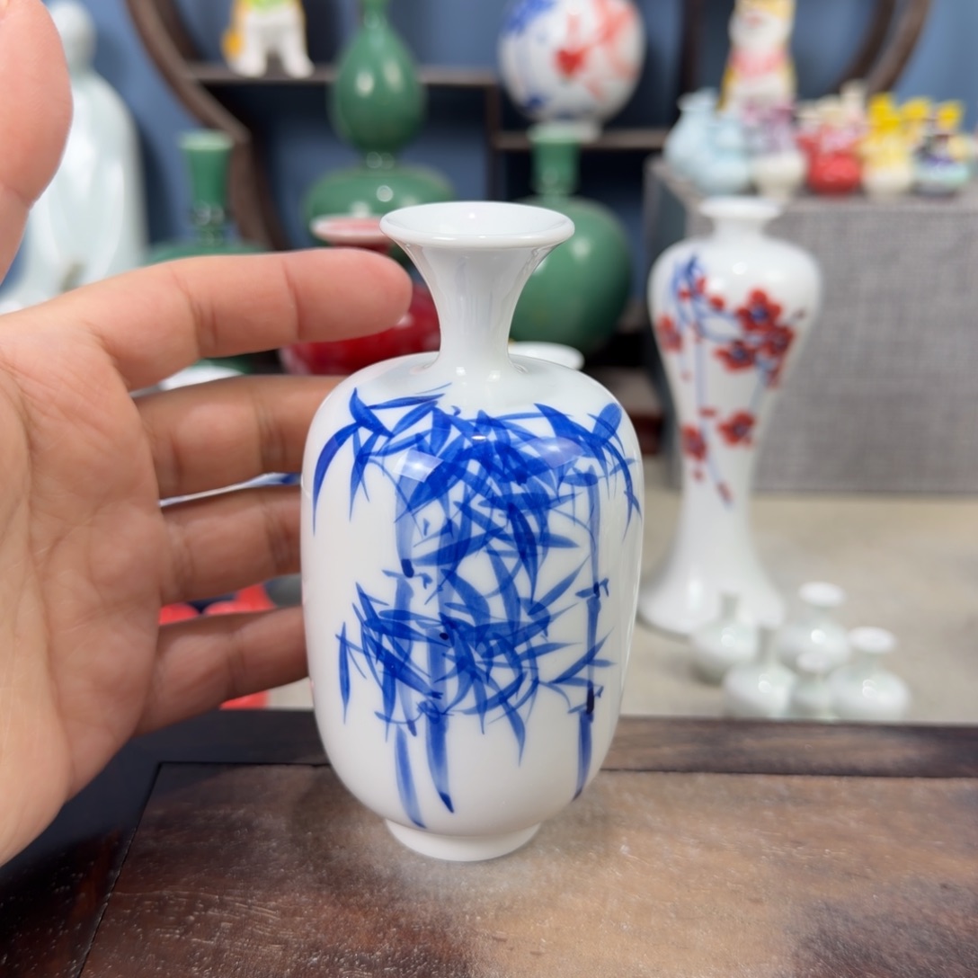 陶瓷手工小花器摆件