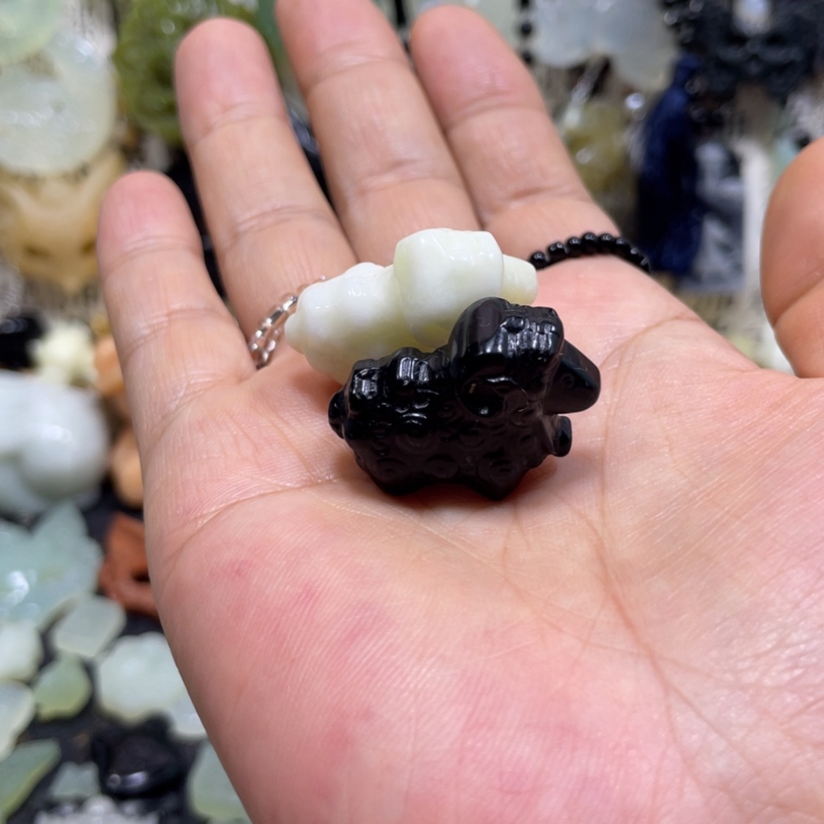 【闪购商品】岫玉未镶嵌颈饰66吊坠