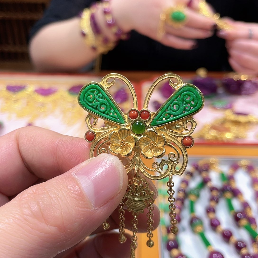 锦纶非金属戒指蝴蝶