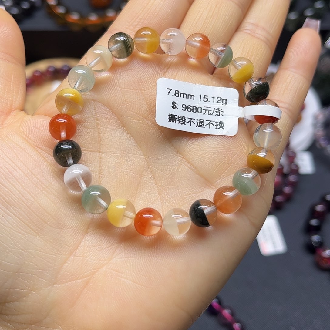 水晶手链未镶嵌天然水晶