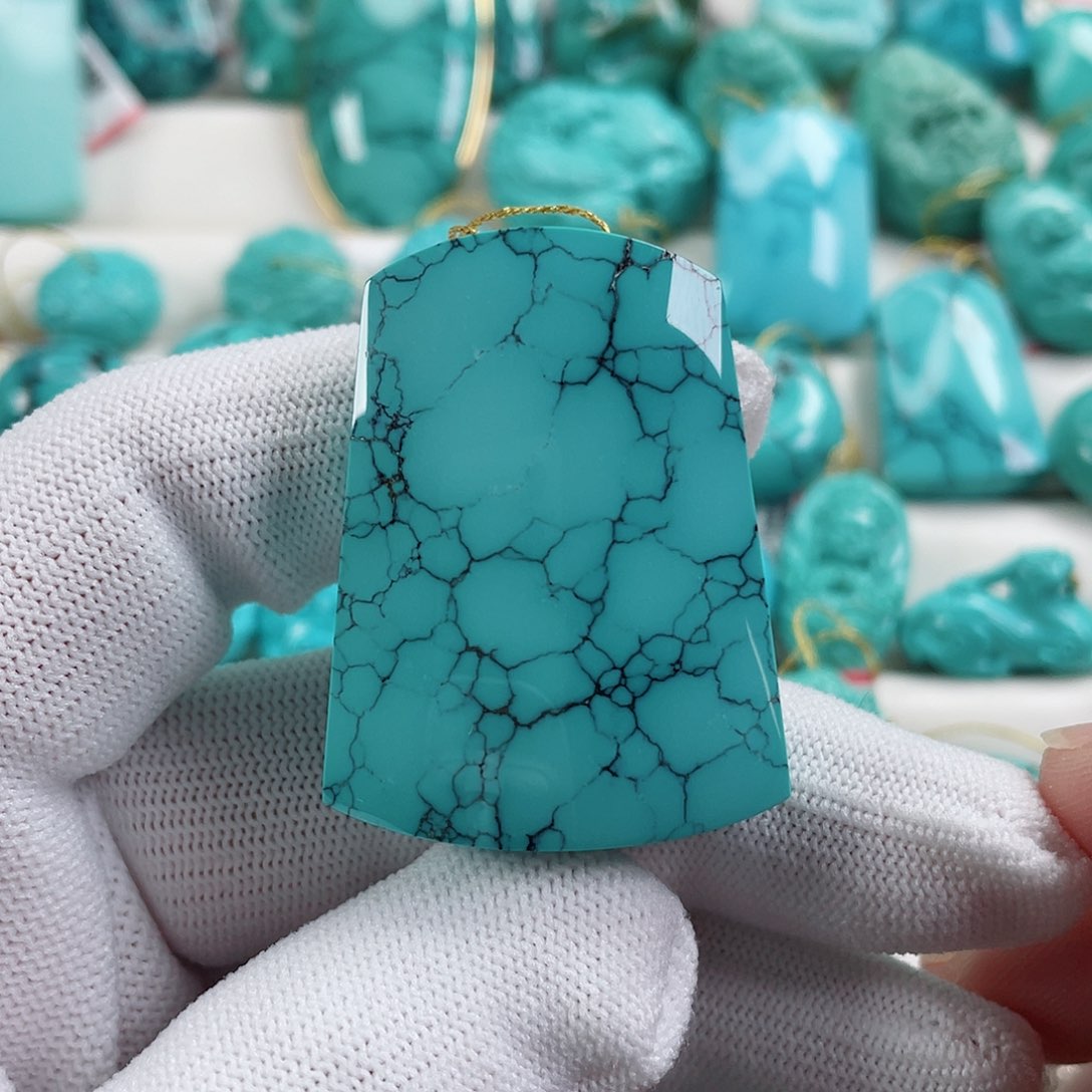 绿松石车挂未镶嵌