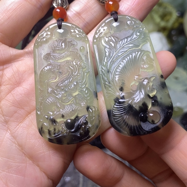 岫玉天然岫玉挂件未镶嵌