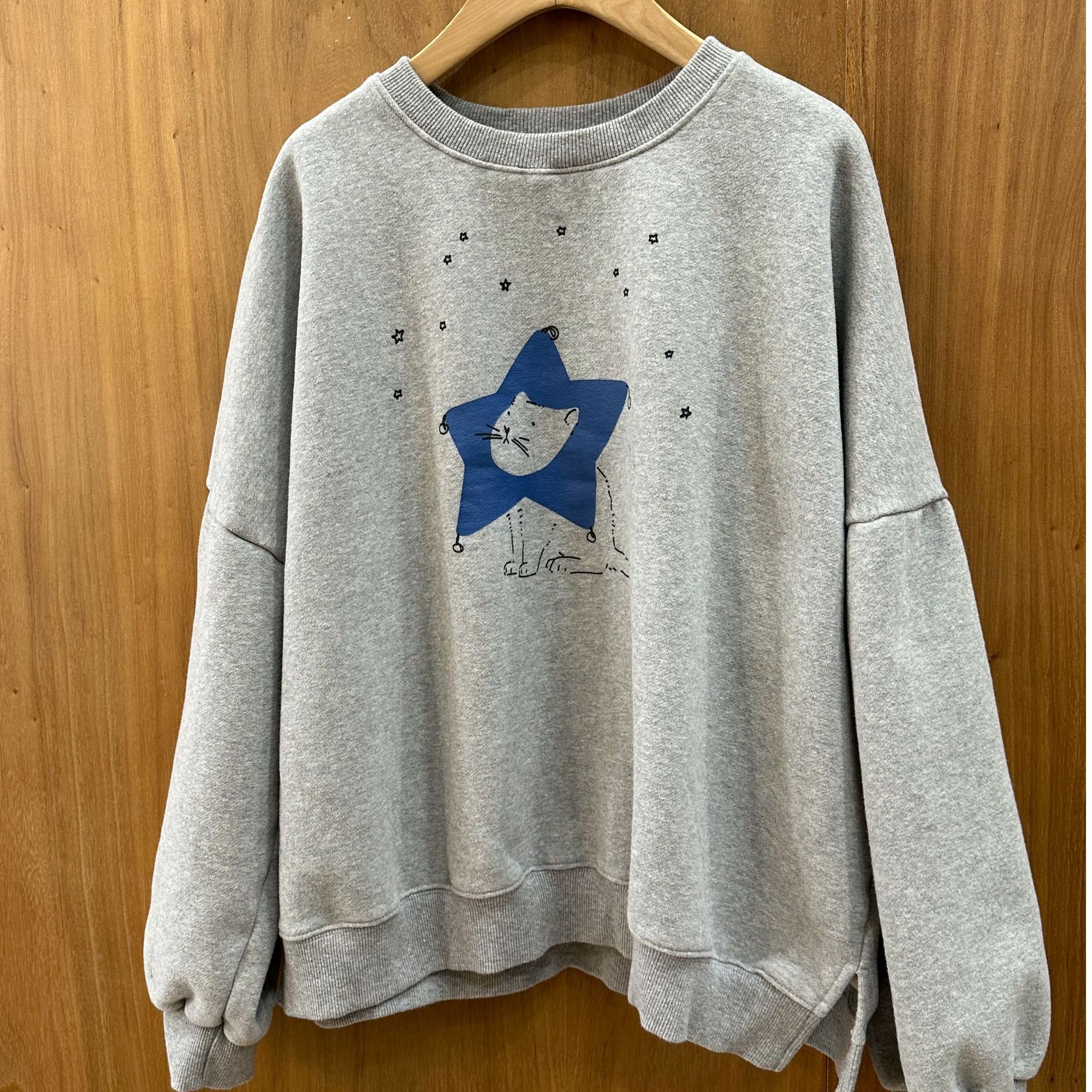 韩国正品/不支持退换/HA/五角星猫咪卫衣/1221/5/24 
