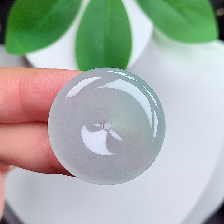 颈饰未镶嵌翡翠平安扣 27.4x5.3mm