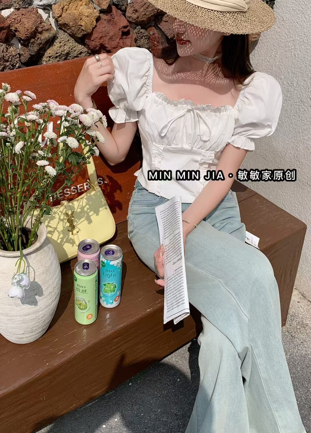 25612#新品夏季糖果色方领显瘦百搭上衣