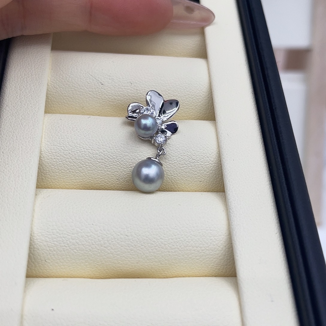 海水珍珠颈饰银S925镶嵌