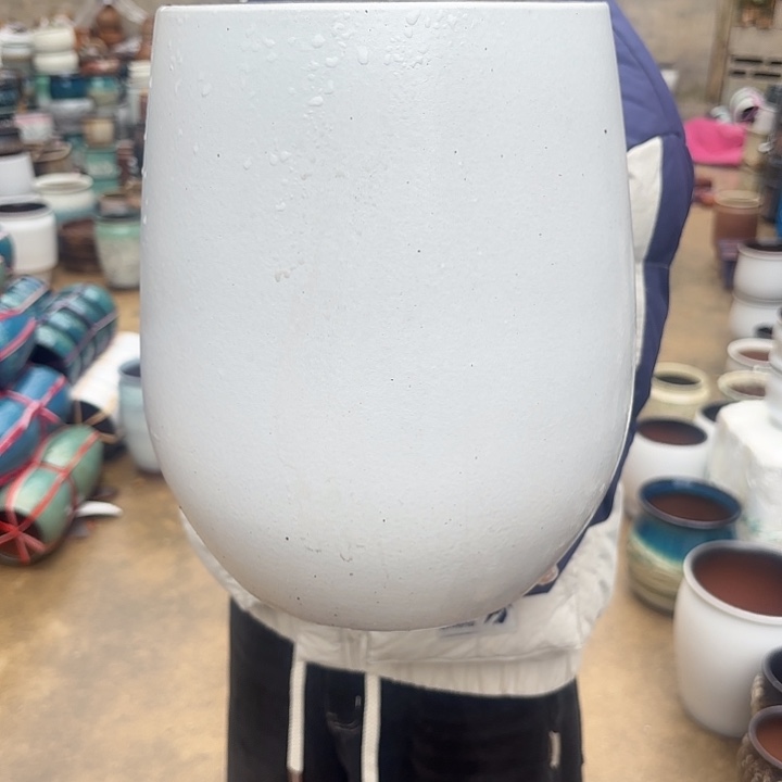 红陶白蛋壳口径21*28