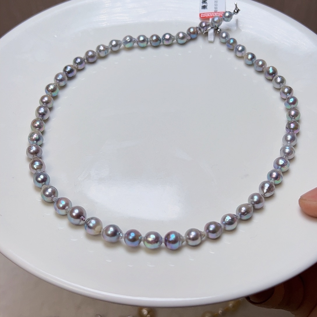 海水珍珠颈饰银S925镶嵌