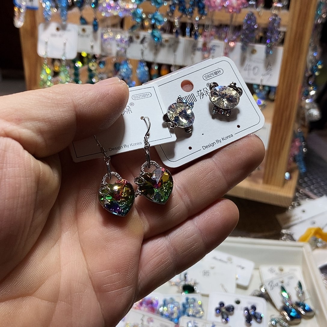 花岗石纯铜锡合金纯铜耳钉