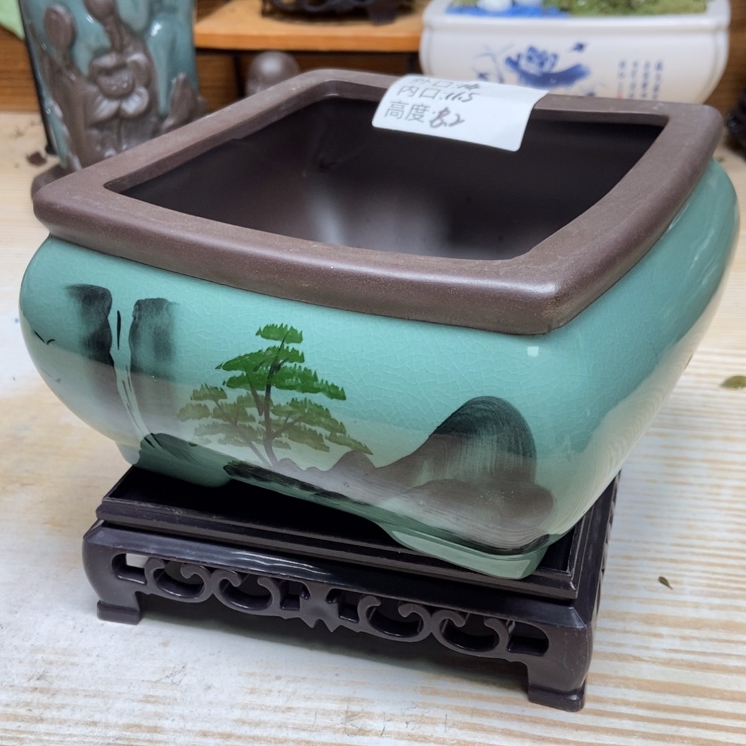 瓷片陶瓷花盆陶瓷艺术