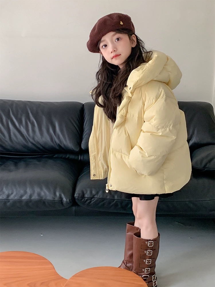 冬季儿童保暖绒服小辣椒网红款女童洋气时尚防寒外套