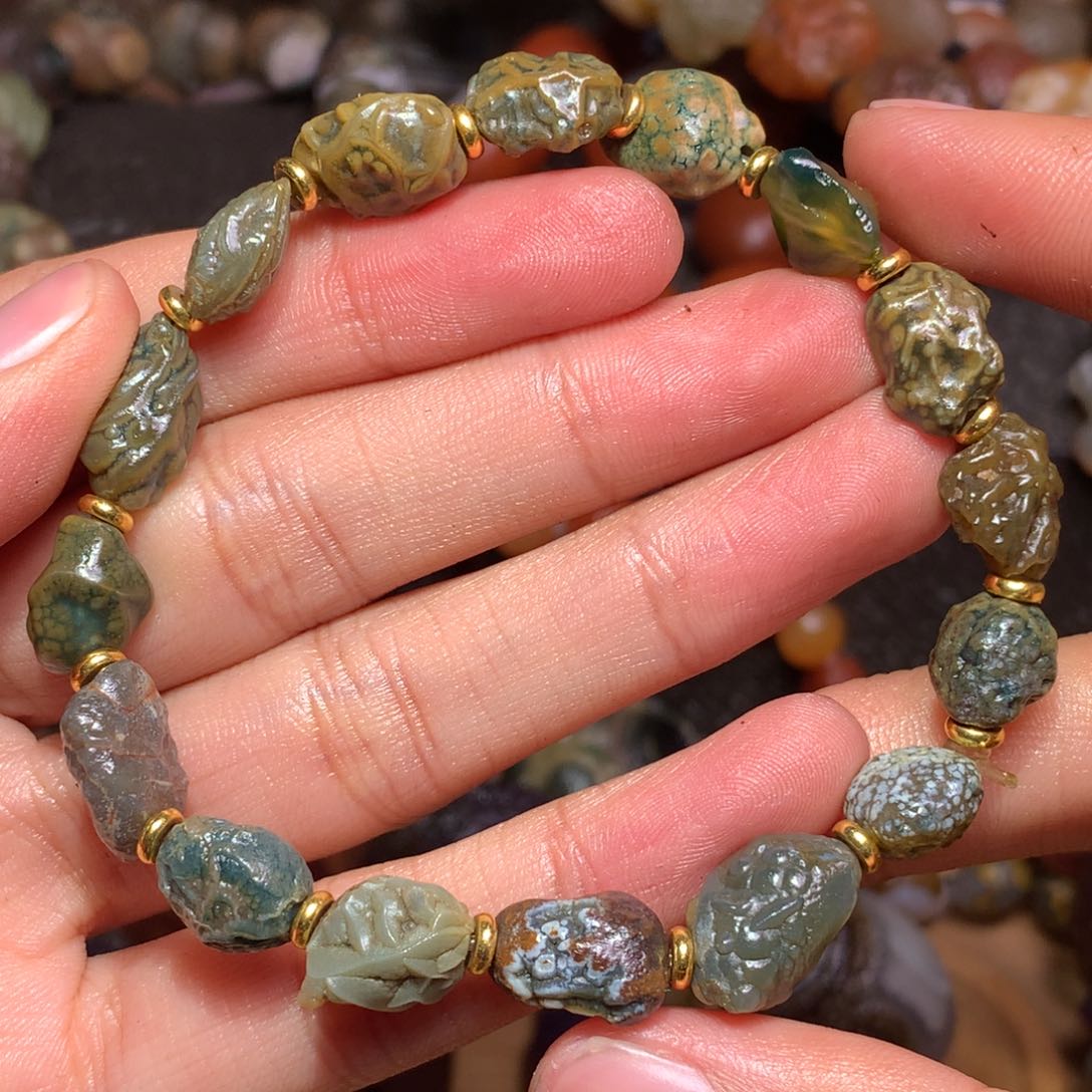 未镶嵌玛瑙/玉髓珠宝半成品