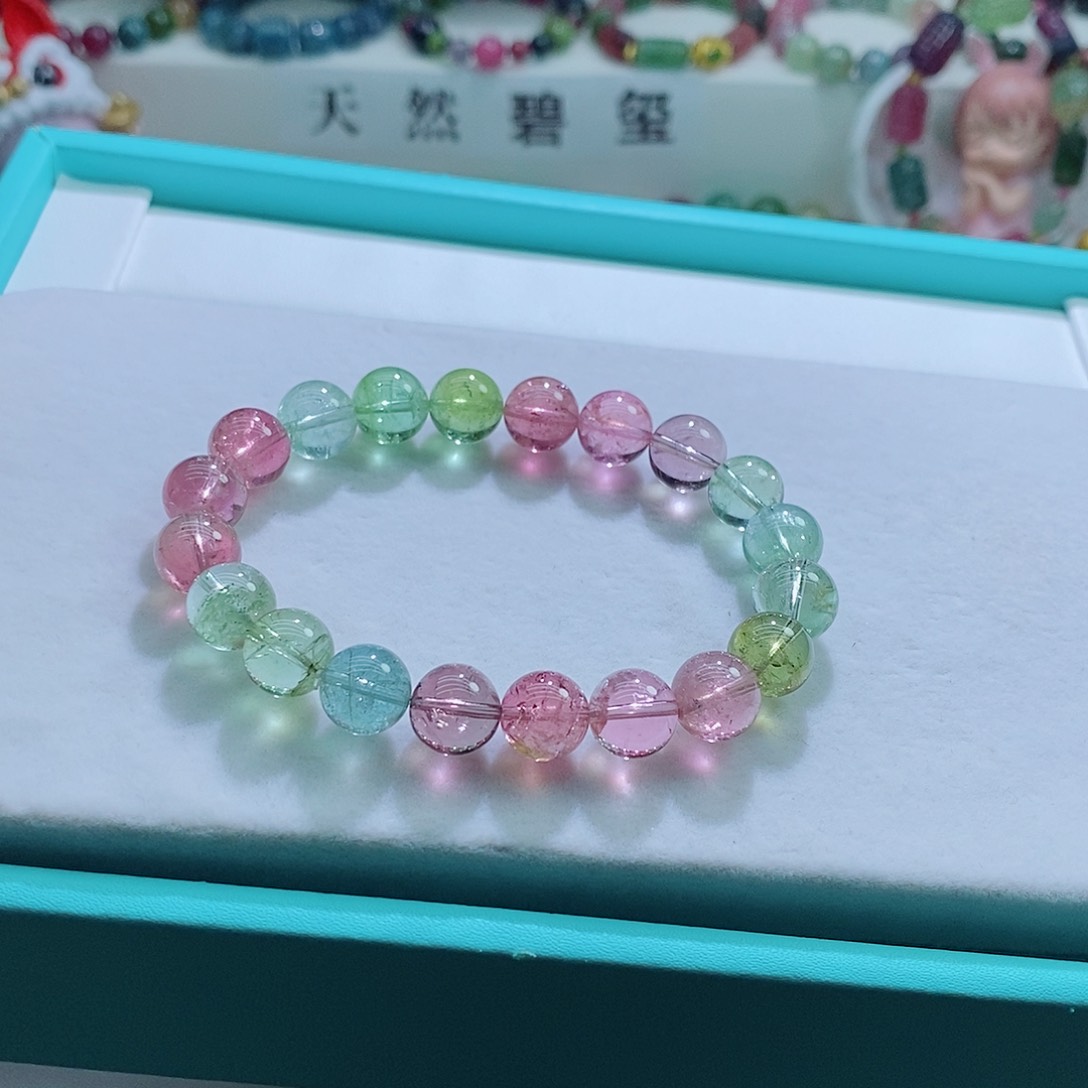 碧玺手链未镶嵌10mm左右