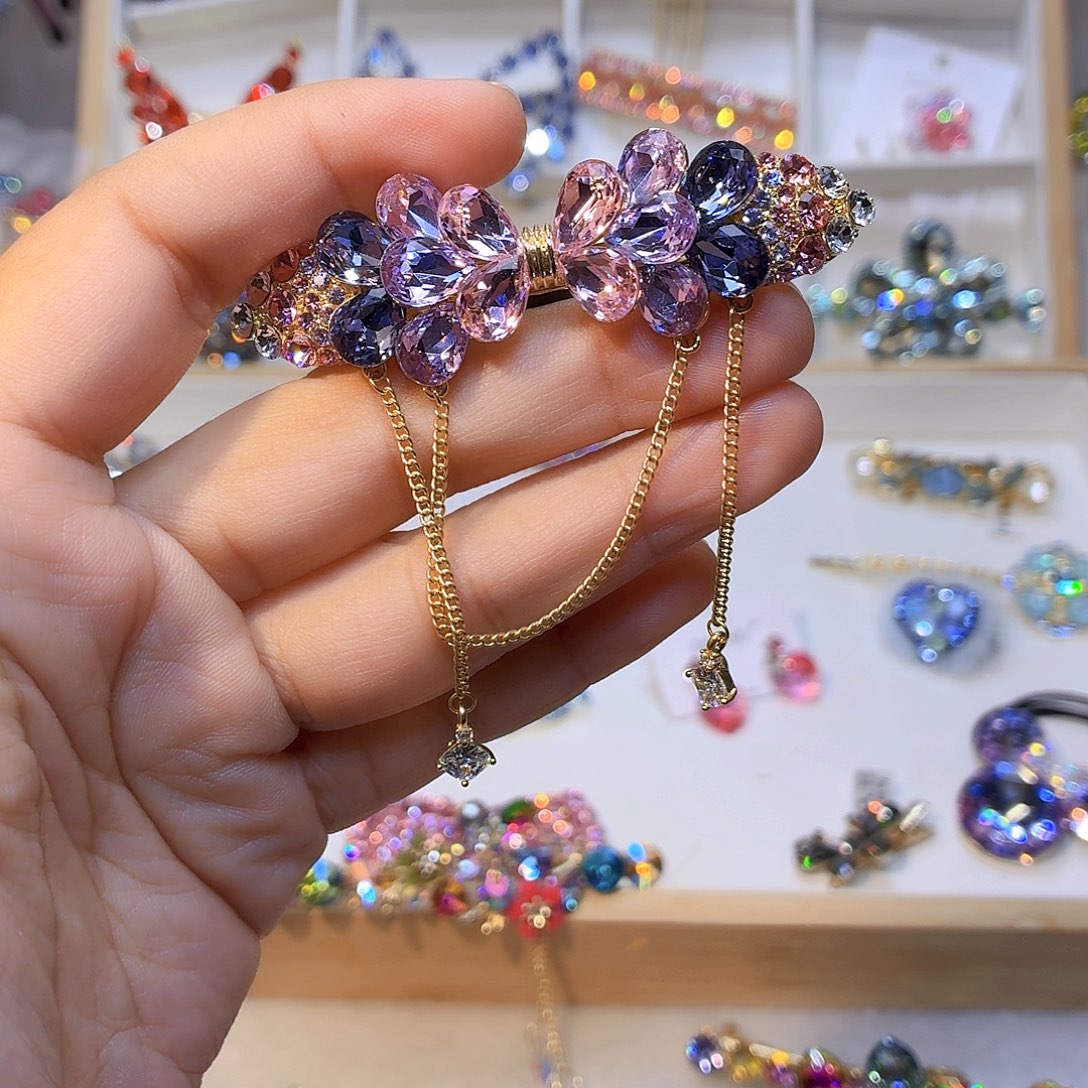 皮质铁合金发饰发夹发夹