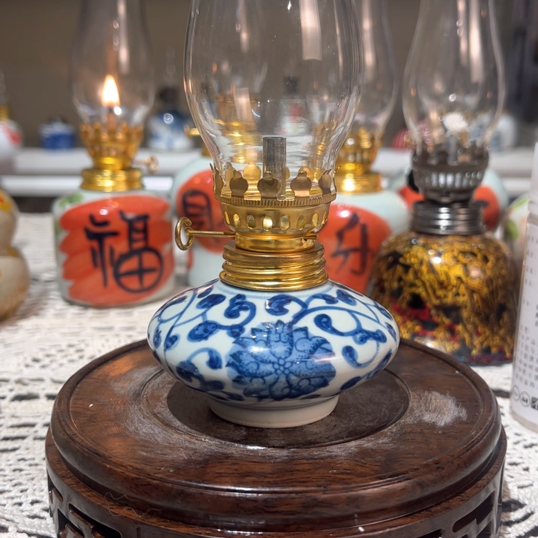 摆件景德镇陶瓷香薰灯