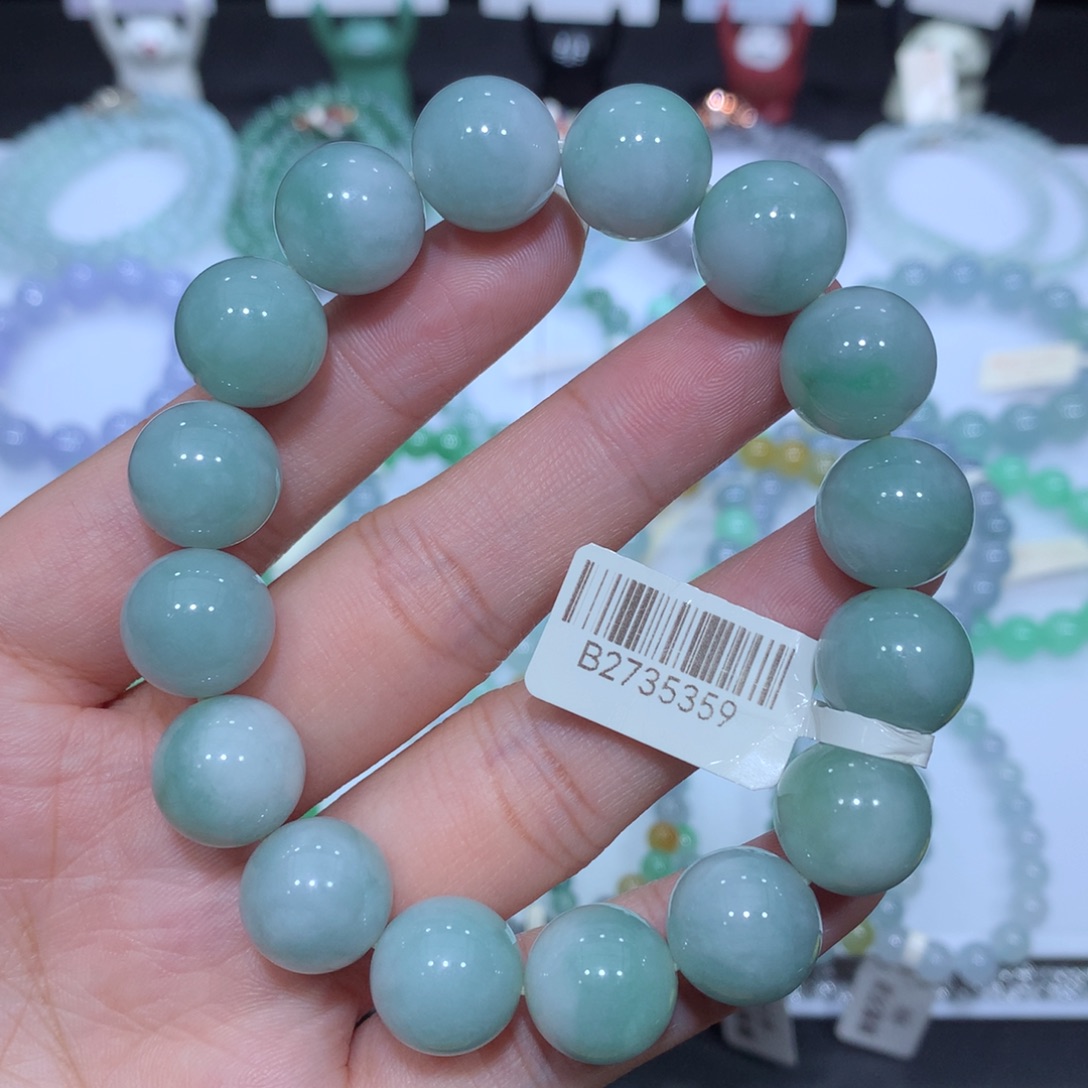 翡翠未镶嵌手串天然