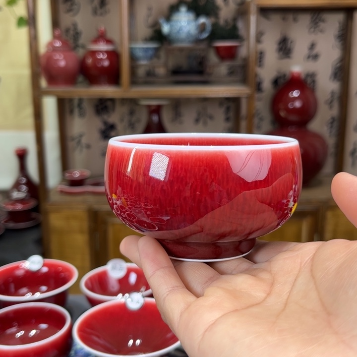 景德镇陶瓷浅行窑大禅定杯