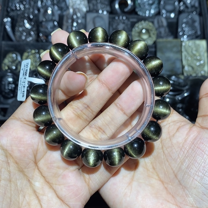 黑曜岩手链未镶嵌一**人