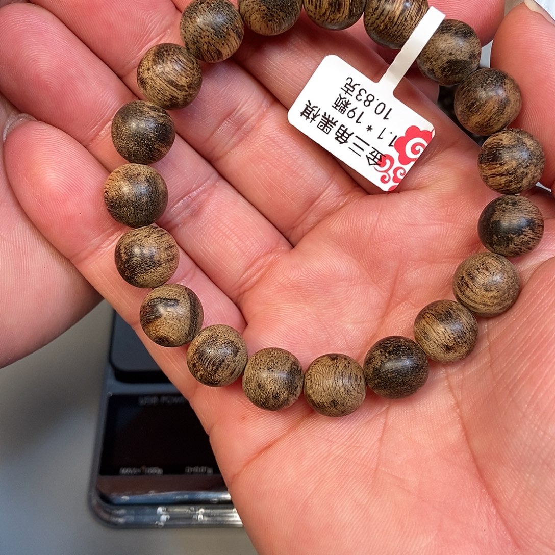 A***)沉香手串金三角1.1 10.8克 03