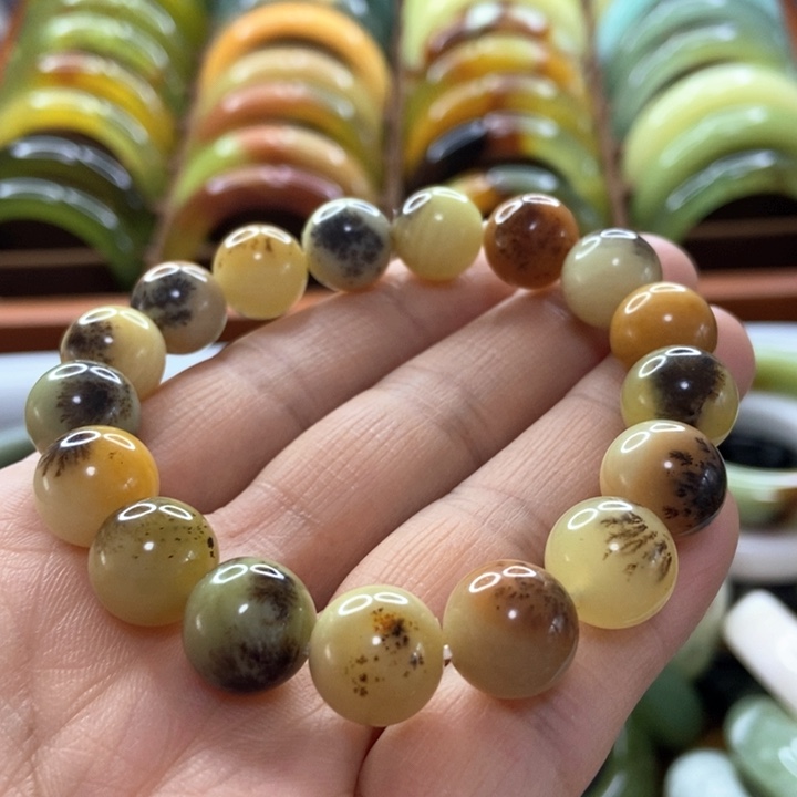 蛇纹石玉未镶嵌手镯