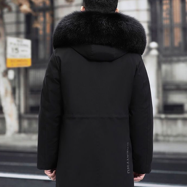 男士休闲短款连帽派克服冬季加厚保暖外套