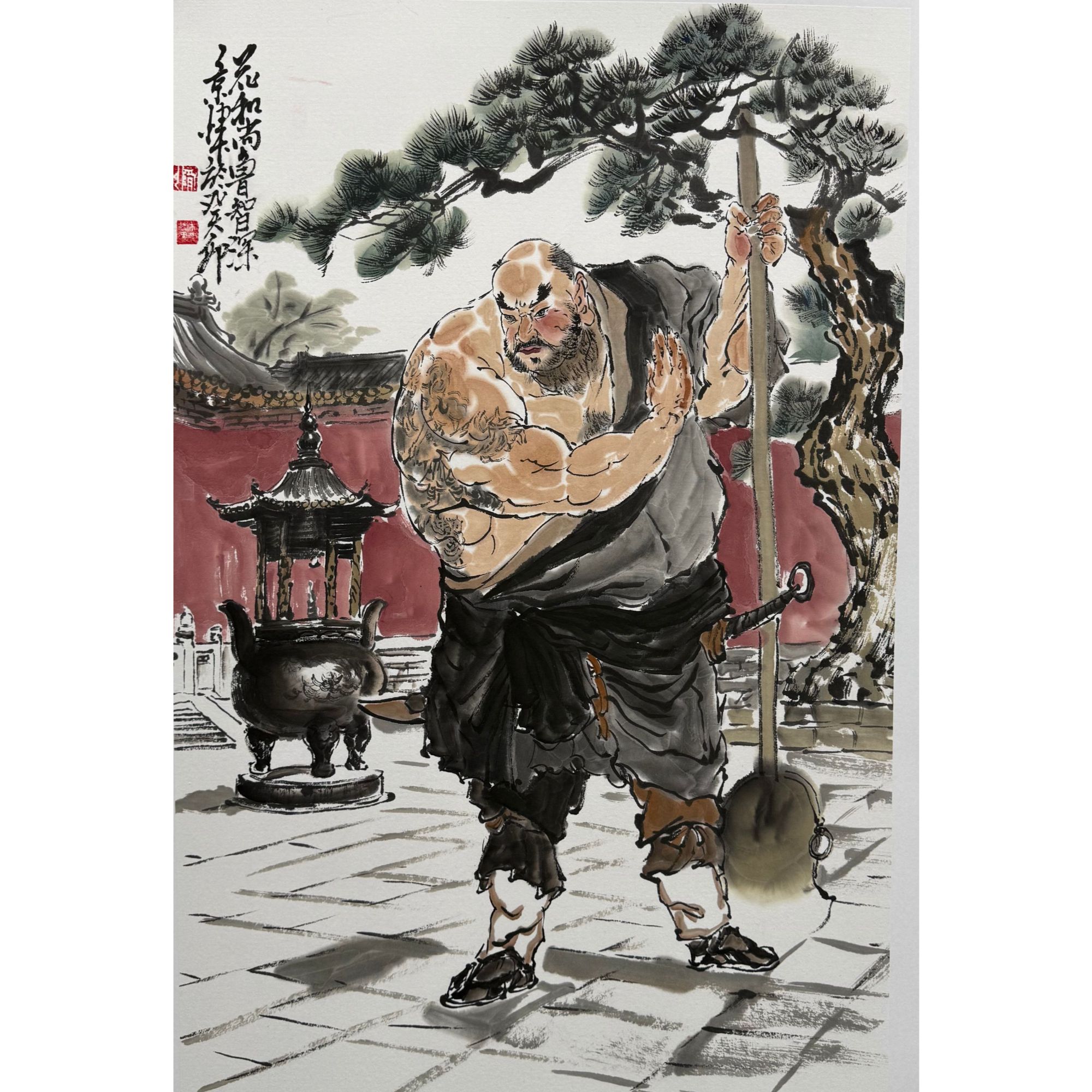 戴总专属——宋景辉老师2.7平尺人物作品（鲁达）