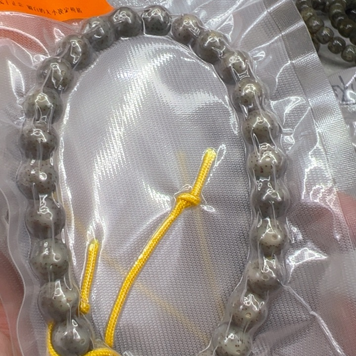 星月菩提手串32殿堂黑冰星月菩提0.9圆手持