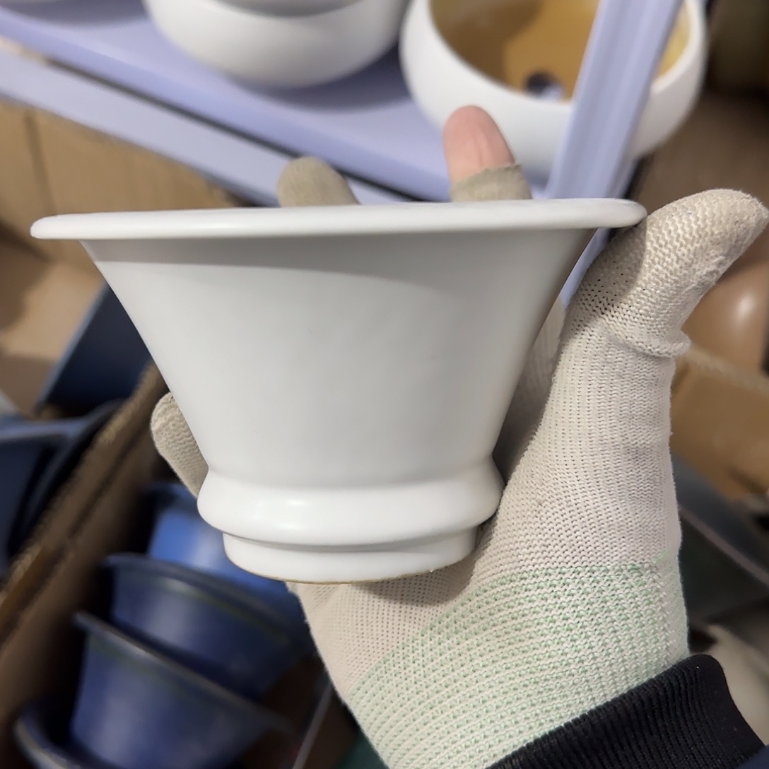 瓷片景德镇手工花盆