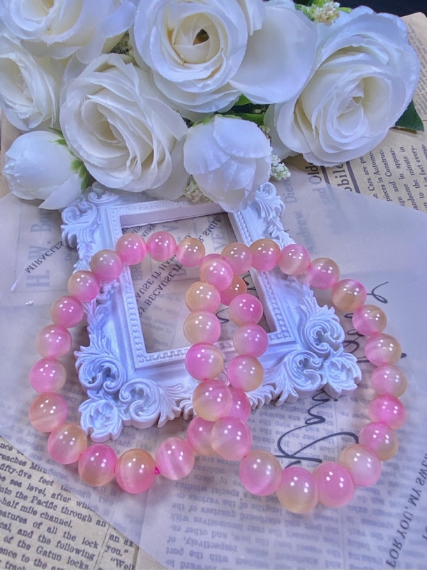 粉黄色10mm手串发一条B03