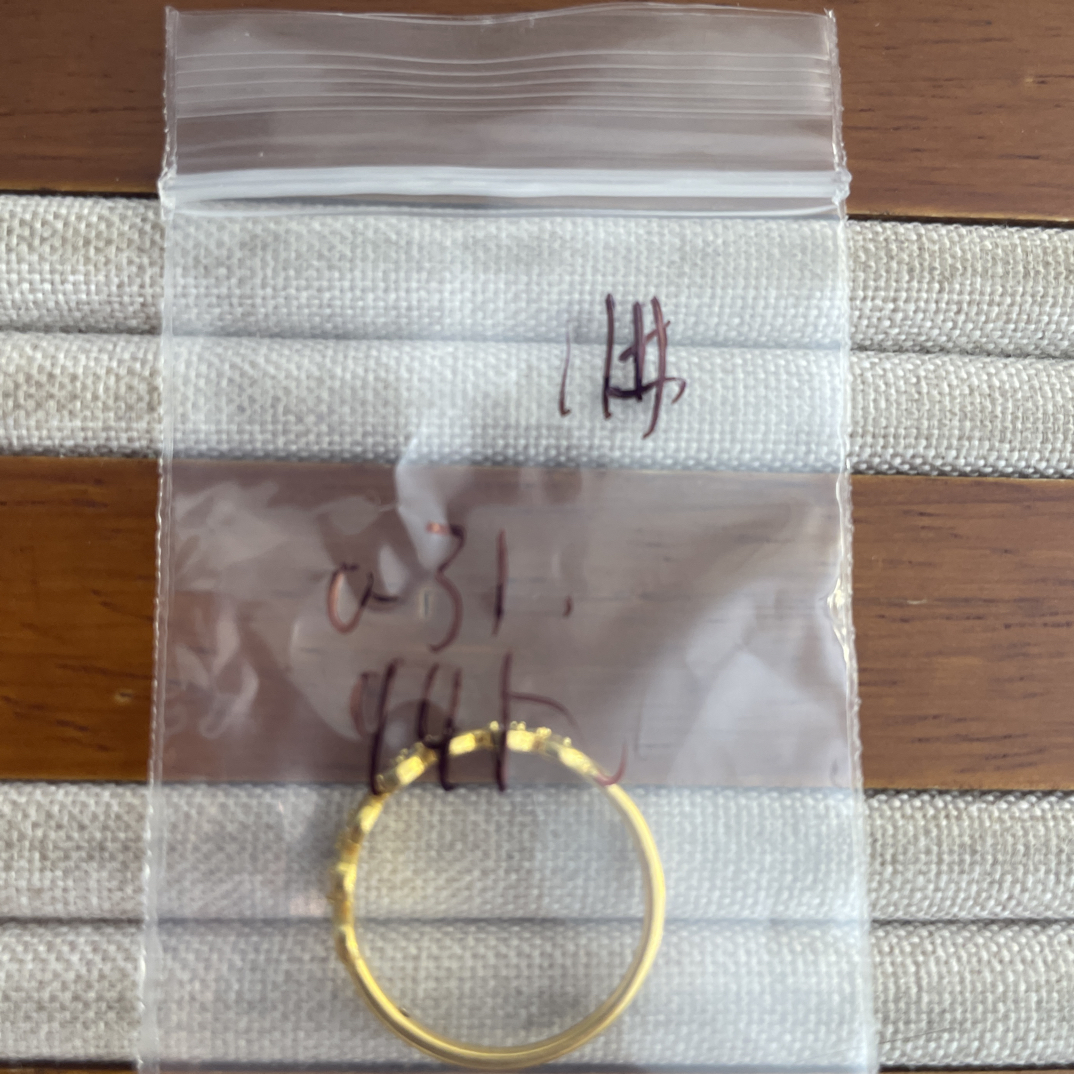 克重0.31 11号 麦穗6D戒指 足金999