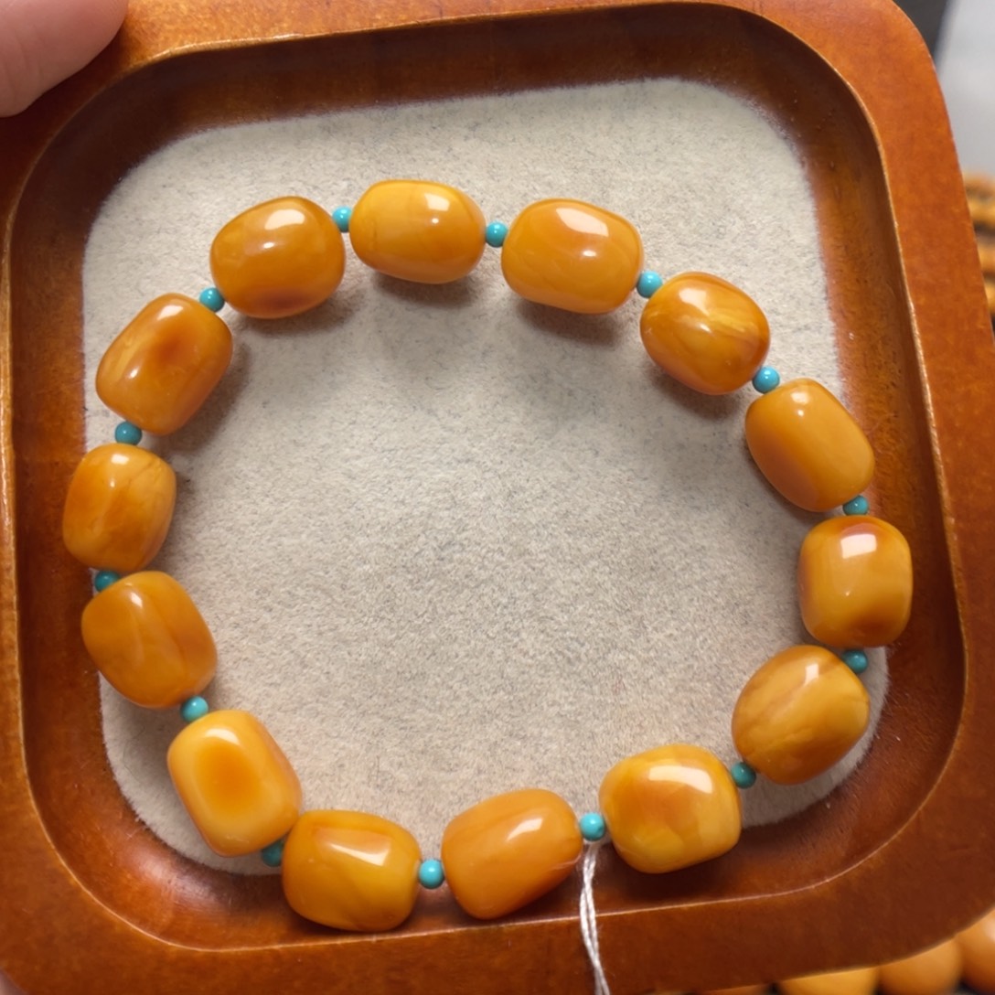 蜜蜡未镶嵌手串蜜蜡