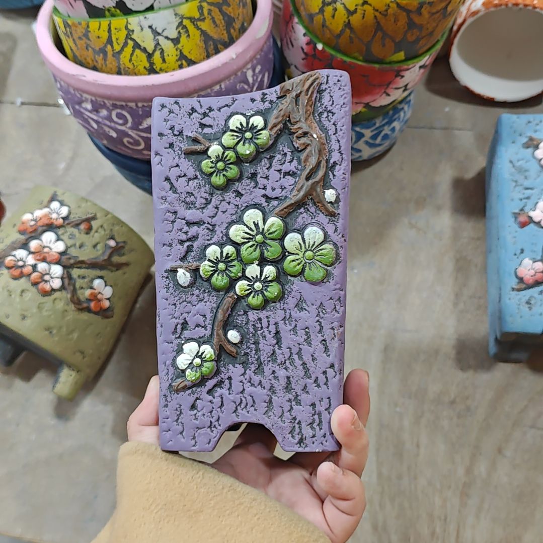 红陶吸水透气的白陶花盆凑满12发货