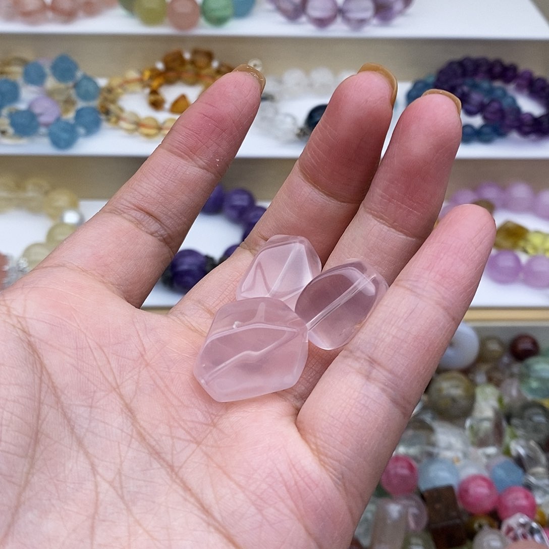 未镶嵌珠宝半成品水晶粉水随行