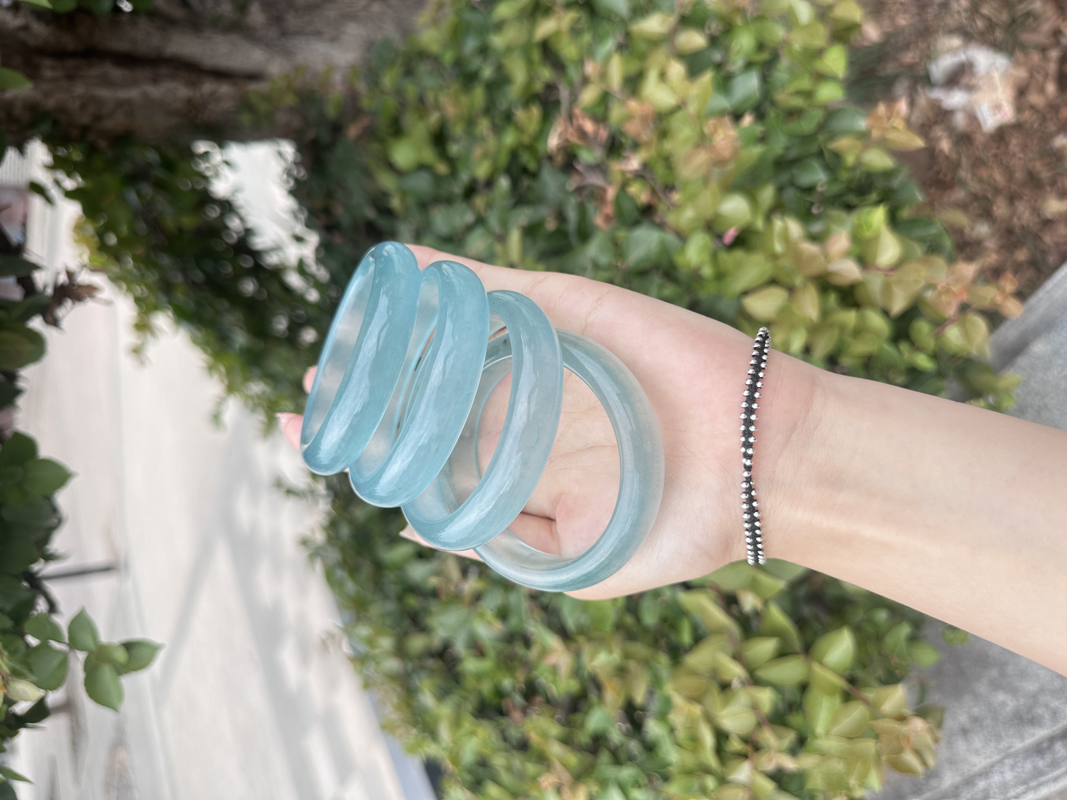 小温专属 蓝水手镯【高货冰冰翠】时尚显白