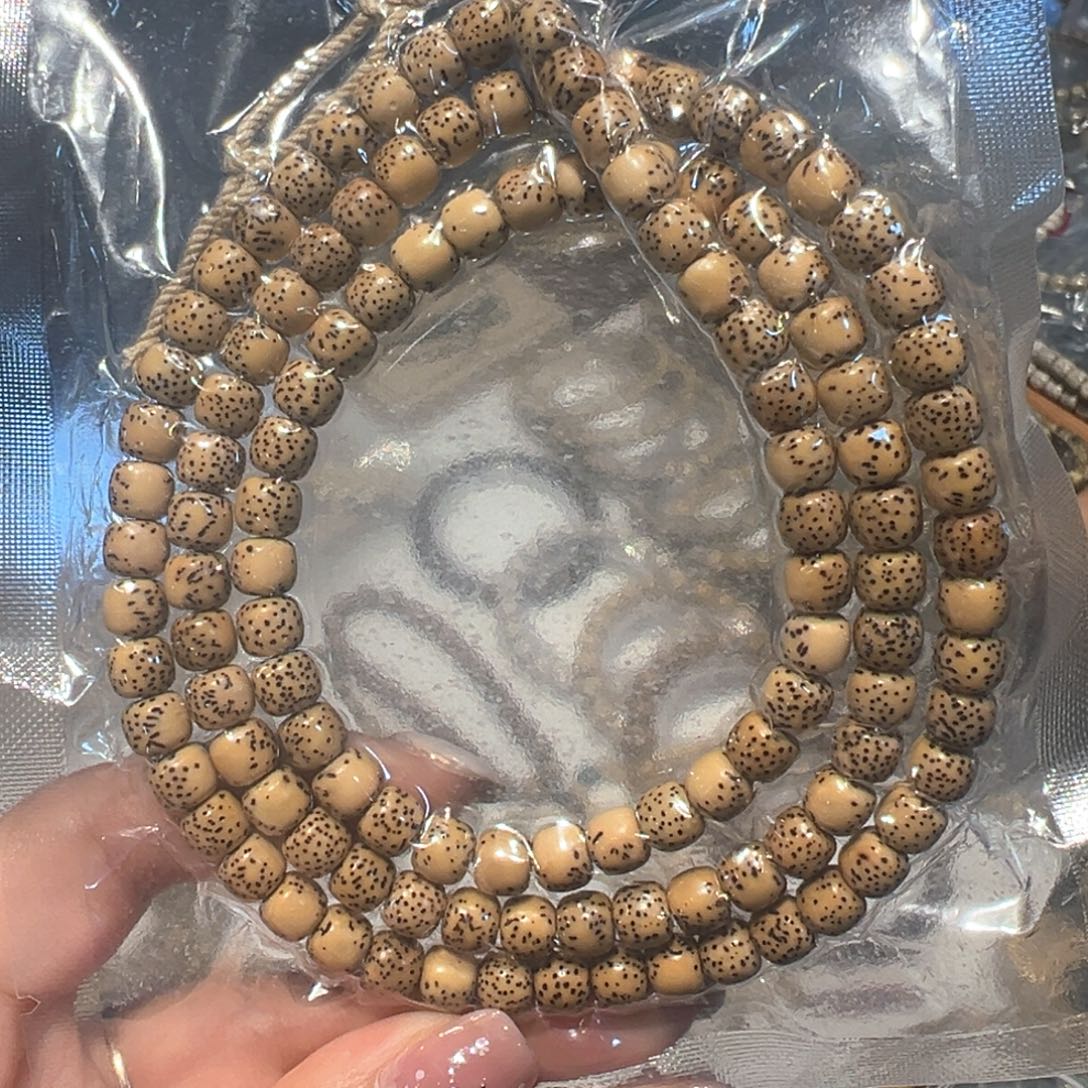 星月菩提手串卡7原白长串