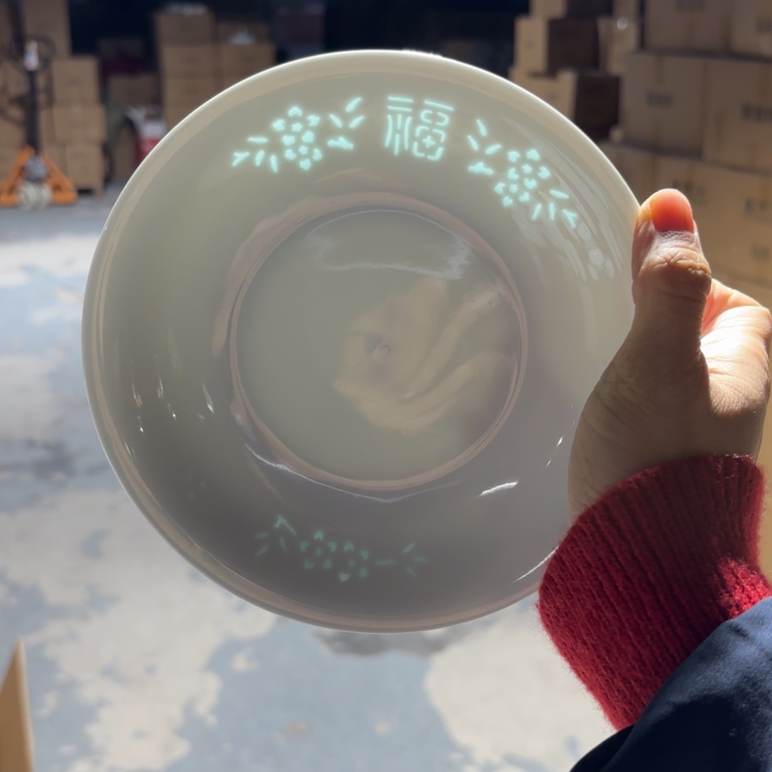 碗瓷景德镇陶瓷骨碟四只