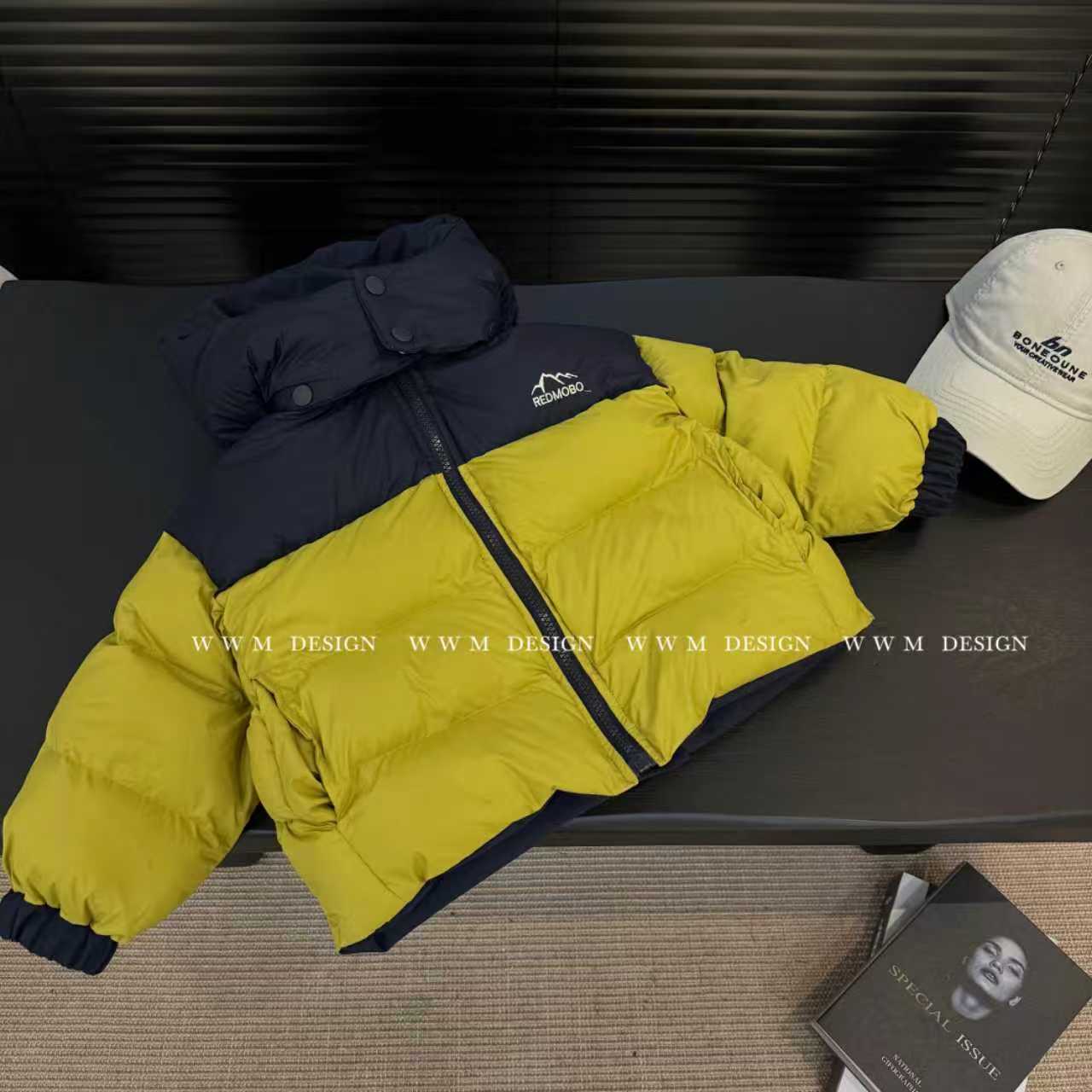 【现货】【文文妈】2025秋冬两面穿新款帽子可拆卸儿童韩版棉服洋气