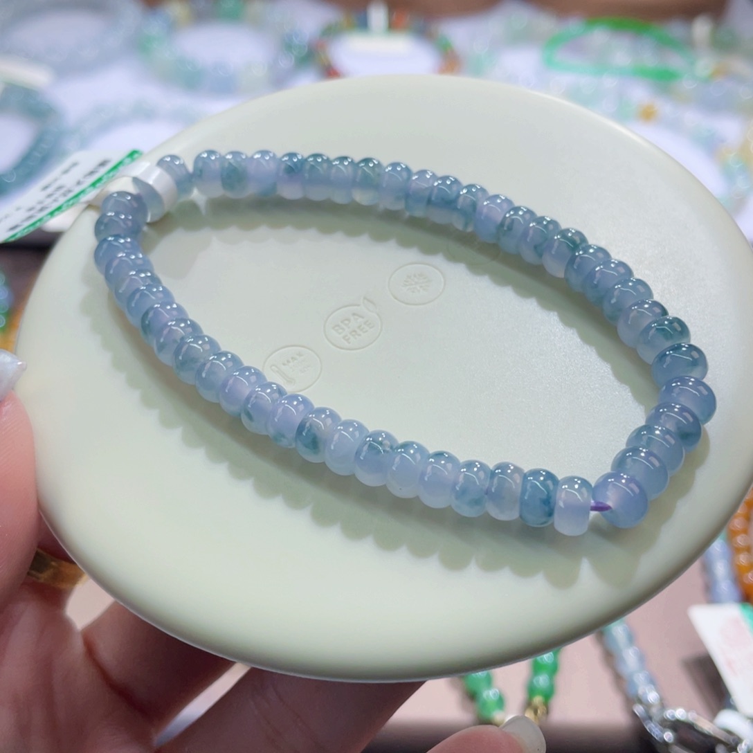 未镶嵌手链翡翠蓝紫卡3.2