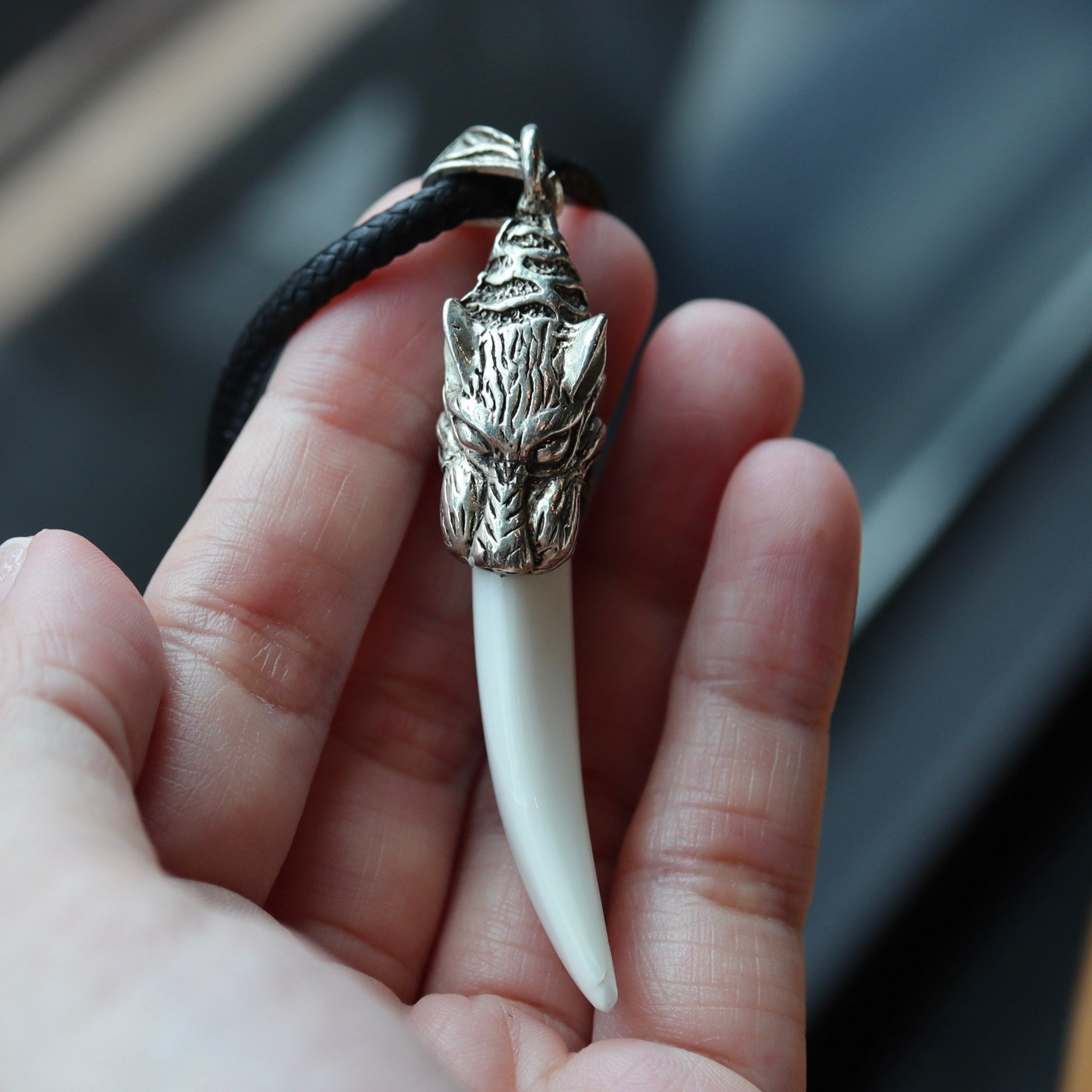 天然保真猛犸象牙项链吊坠料子特别润时尚百搭阳气走夜路男女款礼