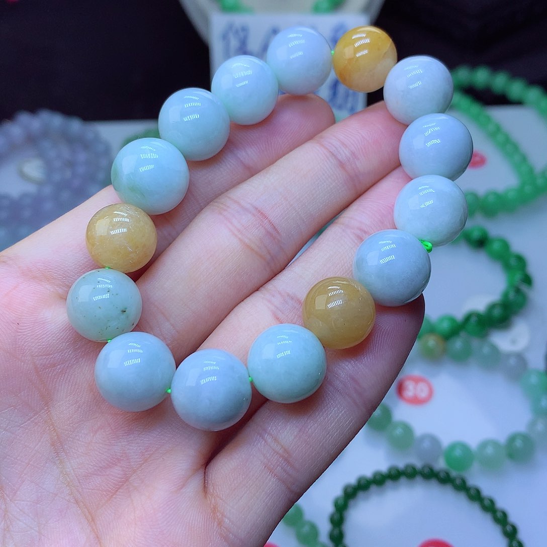 翡翠毛衣链未镶嵌卡13,5