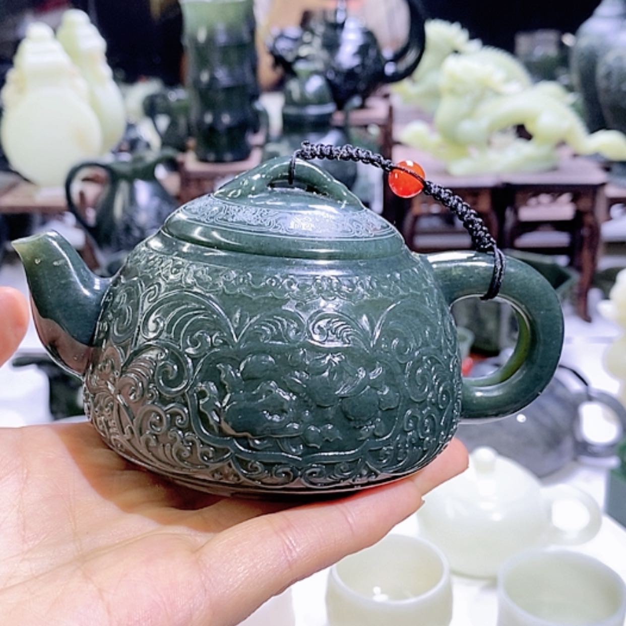 【闪购商品】和田玉未镶嵌摆件福利青玉壶