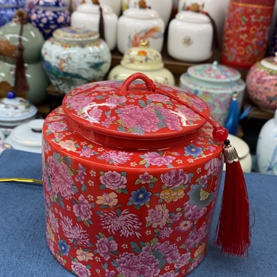 瓷片陶瓷茶叶罐密封罐