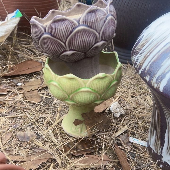 紫砂花盆高度18口15