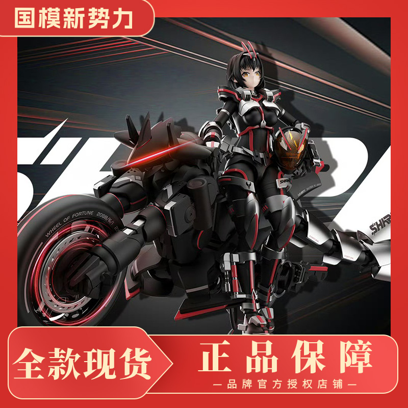 宇博文创 战骑女神 莎可 拼装模型 可动人偶 摩托车机娘(带特典）