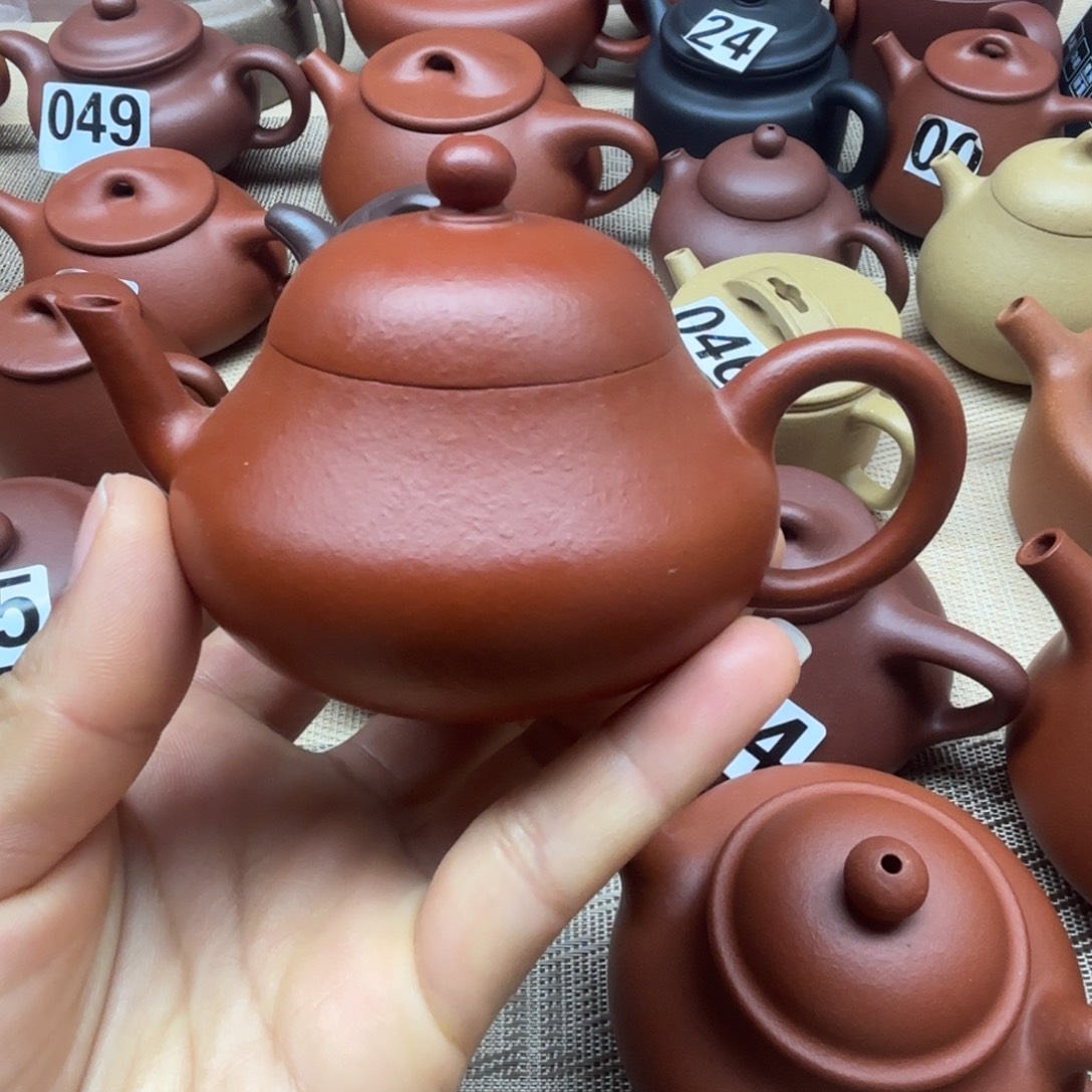 茶壶紫砂朱泥矮梨100cc