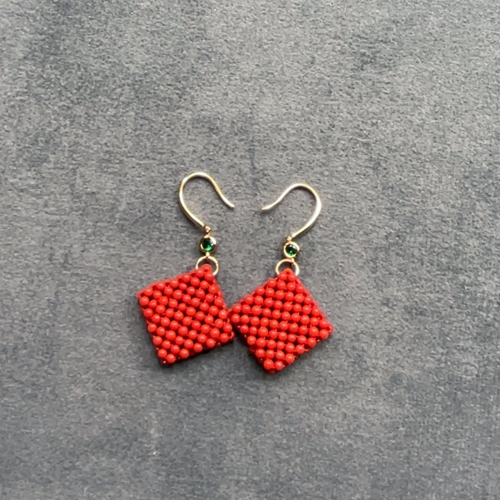 南红玛瑙银S925镶嵌耳坠