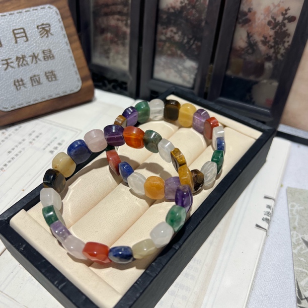 【月月家】K063天然水晶 原创水晶多宝手牌多样性发其一